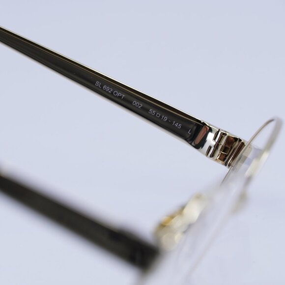 🕶️ New Saint Laurent SL692 OPT 002 Eyeglasses - Gold Frame - Picture 7 of 12